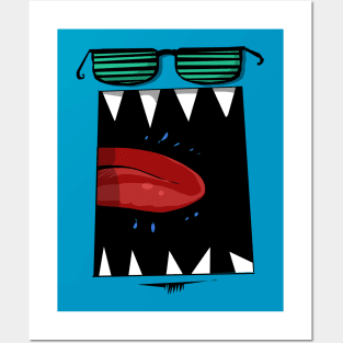 COOL SHADES.  BIG MOUTH. Posters and Art